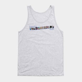 Greetings from Thessaloniki in Greece Vintage style retro souvenir Tank Top